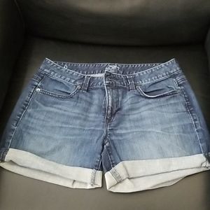 Loft rolled cuff denim shorts